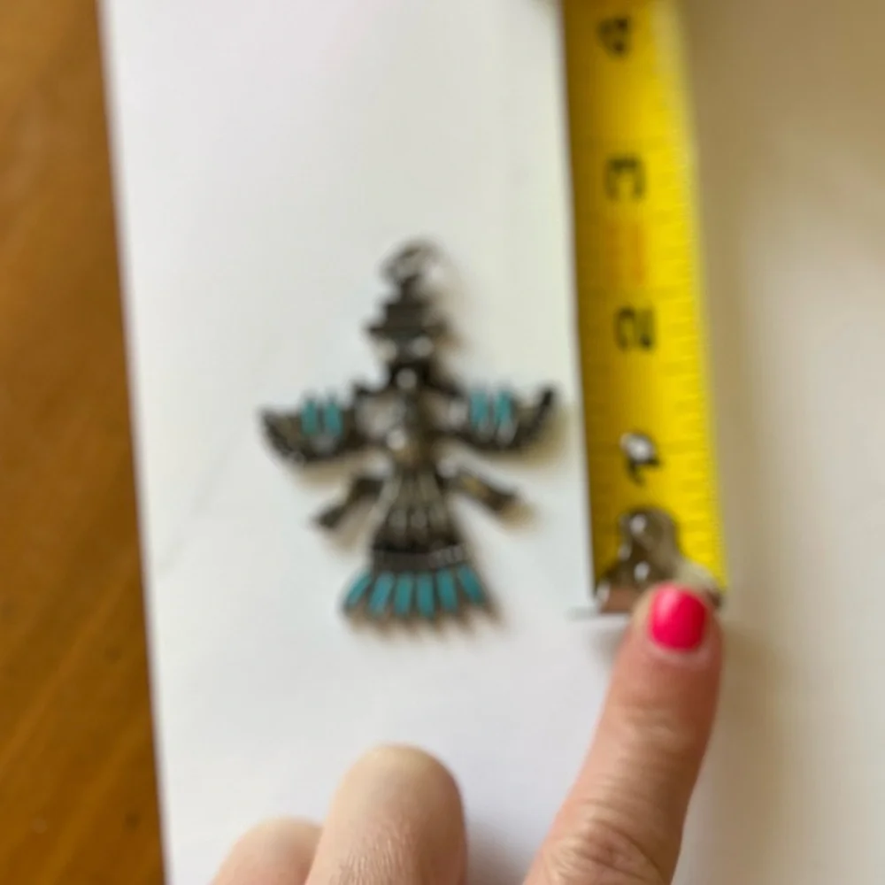 Turquoise Inlay Pendant - Picture 5 of 5